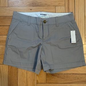 3/$15 Grey khaki shorts NWT